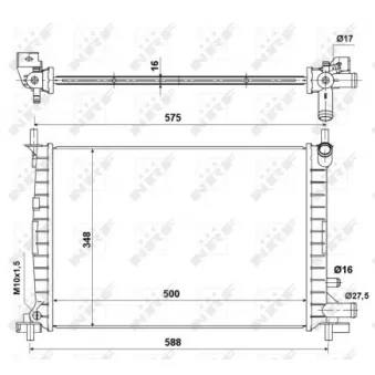 Radiateur, refroidissement du moteur NRF