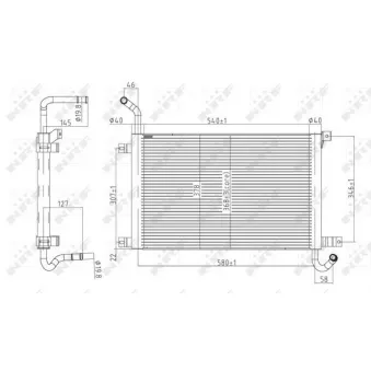 Radiateur, refroidissement du moteur NRF 50144