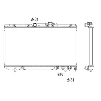 Radiateur, refroidissement du moteur NRF 503964