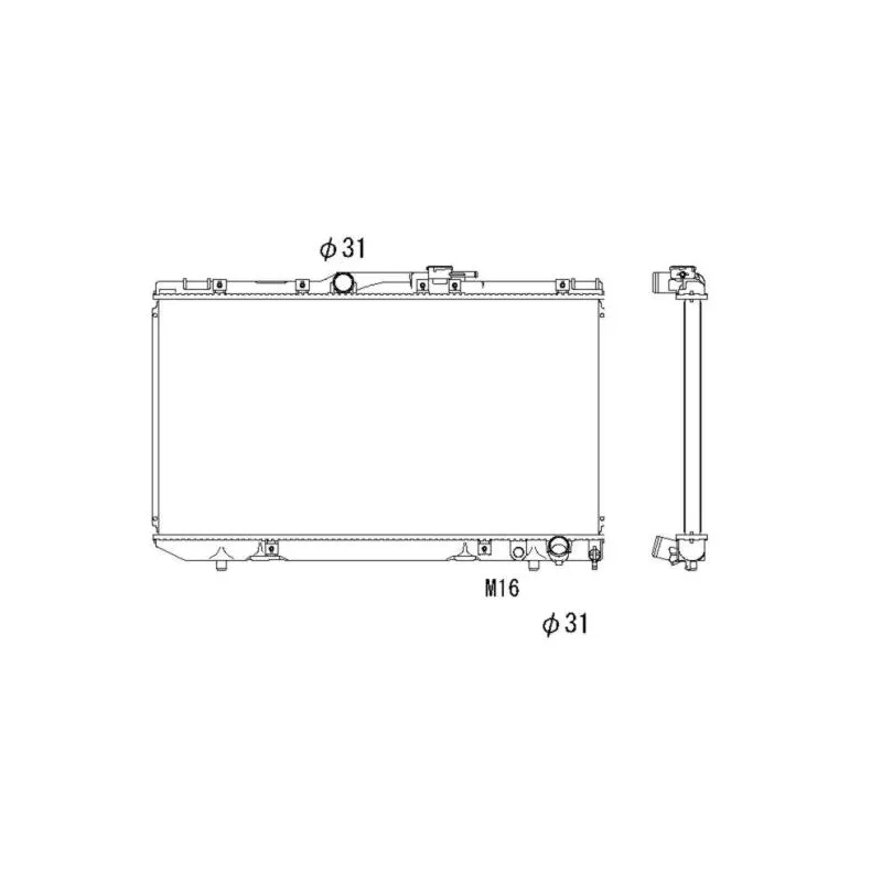 Radiateur, refroidissement du moteur NRF 503964