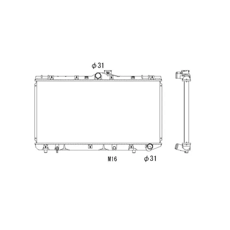 Radiateur, refroidissement du moteur NRF 503966