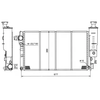 Radiateur, refroidissement du moteur NRF 50401