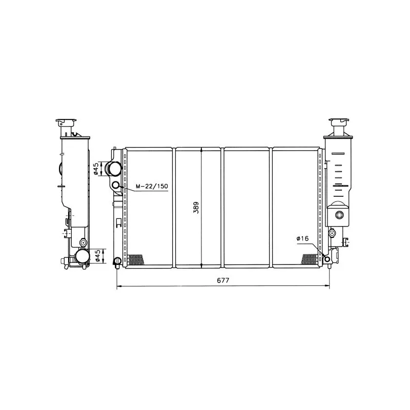 Radiateur, refroidissement du moteur NRF 50401