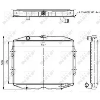 Radiateur, refroidissement du moteur NRF 504115