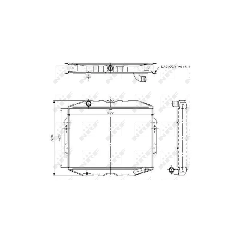 Radiateur, refroidissement du moteur NRF 504115