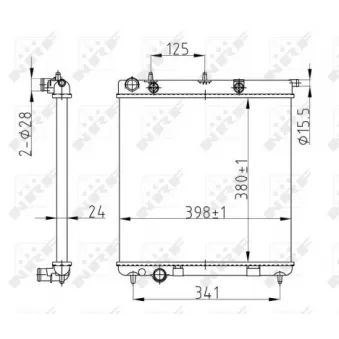 Radiateur, refroidissement du moteur NRF