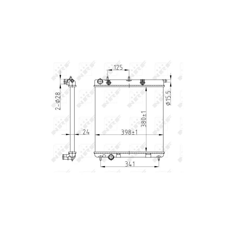 Radiateur, refroidissement du moteur NRF 50429A