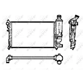 Radiateur, refroidissement du moteur NRF 50434