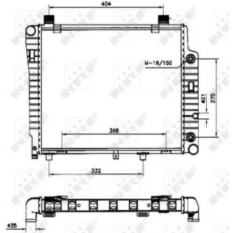 Radiateur, refroidissement du moteur NRF