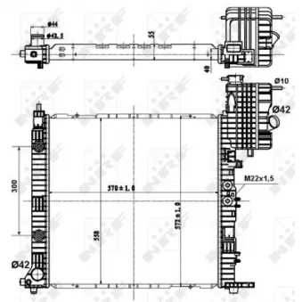 Radiateur, refroidissement du moteur NRF