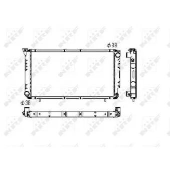 Radiateur, refroidissement du moteur NRF 506671