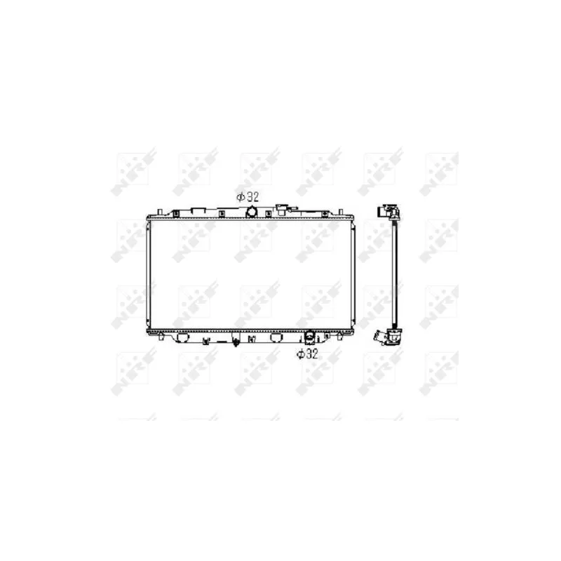 Radiateur, refroidissement du moteur NRF 506743