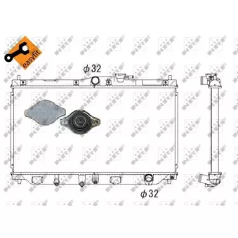 Radiateur, refroidissement du moteur NRF 507728