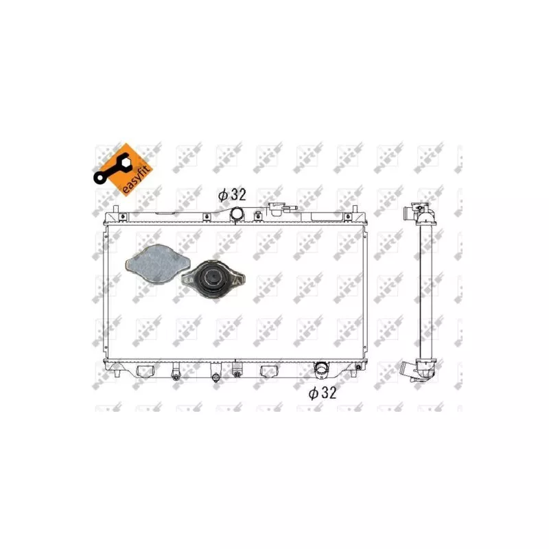 Radiateur, refroidissement du moteur NRF 507728