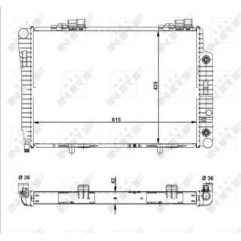 Radiateur, refroidissement du moteur NRF 51281