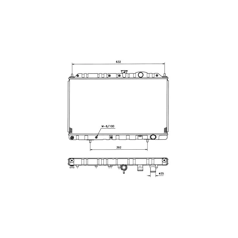 Radiateur, refroidissement du moteur NRF 513485