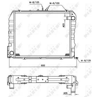 Radiateur, refroidissement du moteur NRF