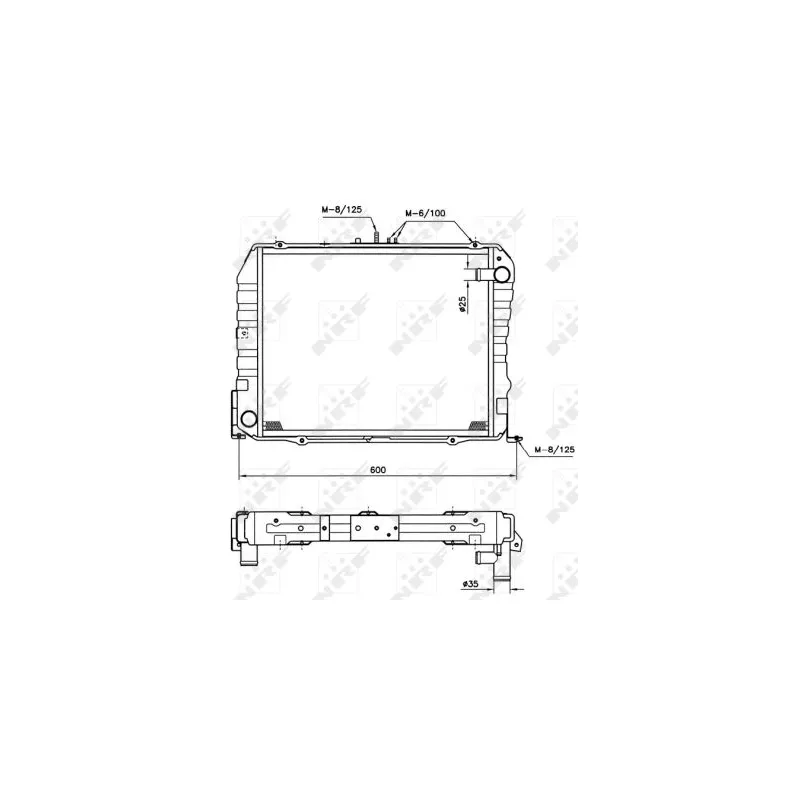 Radiateur, refroidissement du moteur NRF 513962