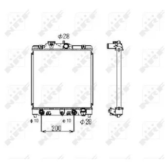 Radiateur, refroidissement du moteur NRF 516356