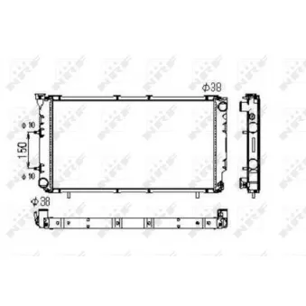 Radiateur, refroidissement du moteur NRF 516671