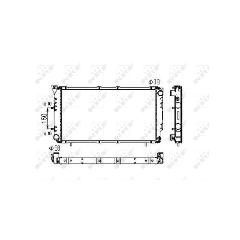 Radiateur, refroidissement du moteur NRF 516671