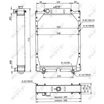 Radiateur, refroidissement du moteur NRF 52122