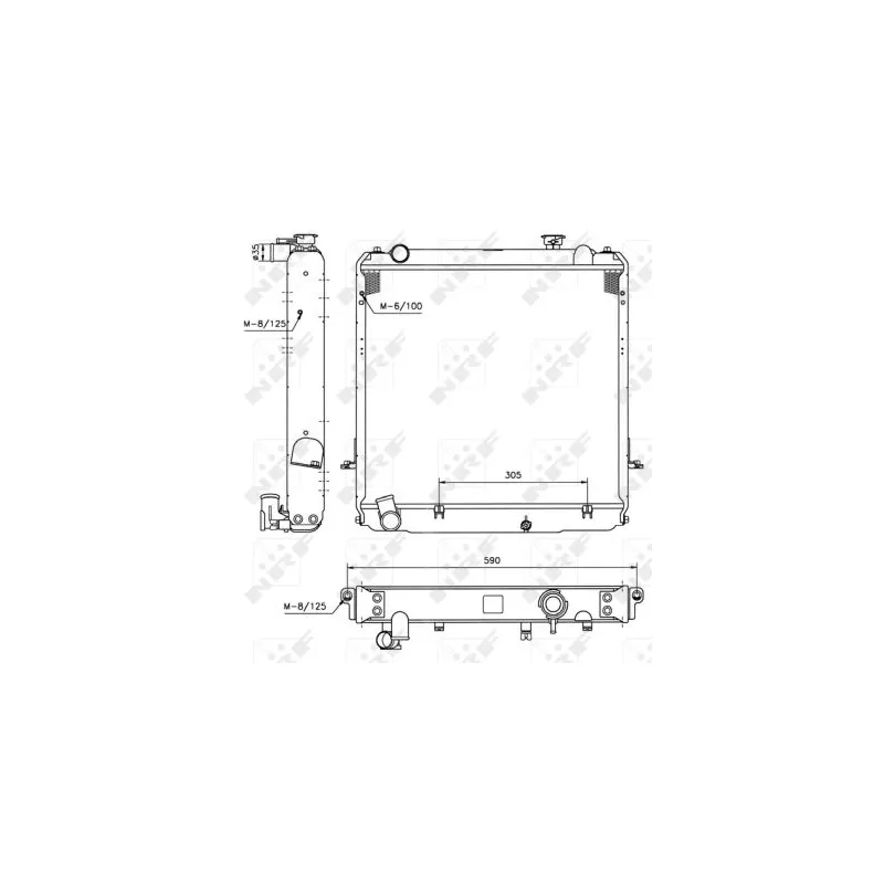 Radiateur, refroidissement du moteur NRF 52185