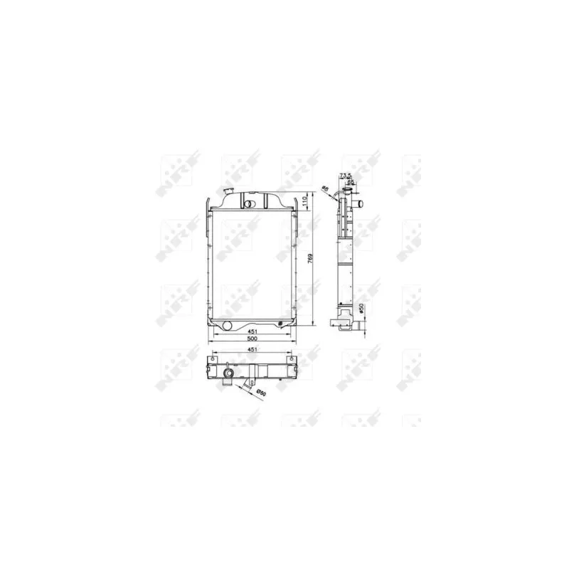Radiateur, refroidissement du moteur NRF 52254