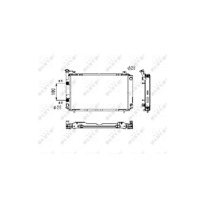 Radiateur, refroidissement du moteur NRF 523495