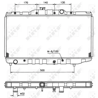 Radiateur, refroidissement du moteur NRF