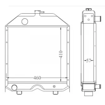 Radiateur, refroidissement du moteur NRF 530003