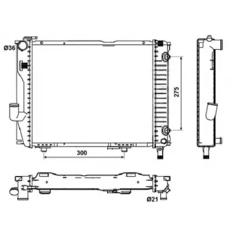 Radiateur, refroidissement du moteur NRF