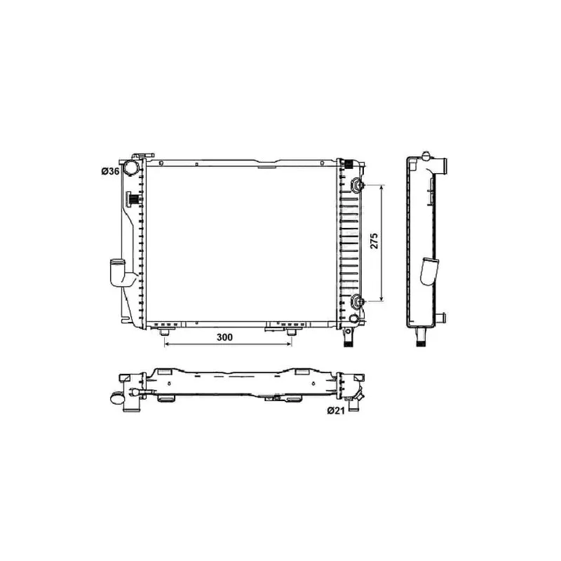 Radiateur, refroidissement du moteur NRF 53030