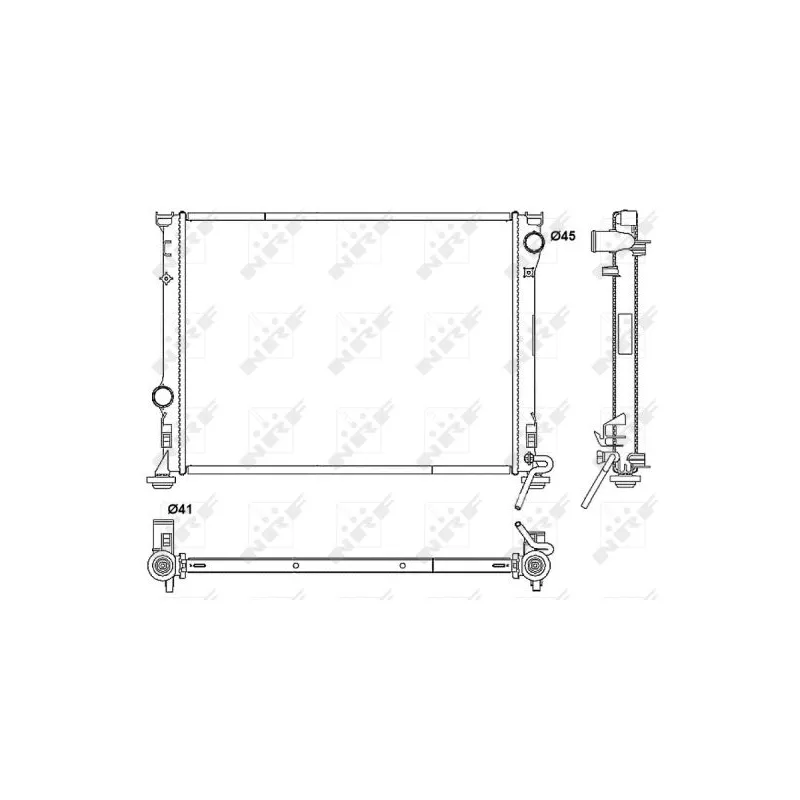 Radiateur, refroidissement du moteur NRF 53042