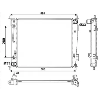 Radiateur, refroidissement du moteur NRF