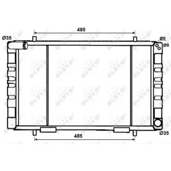 Radiateur, refroidissement du moteur NRF 53070
