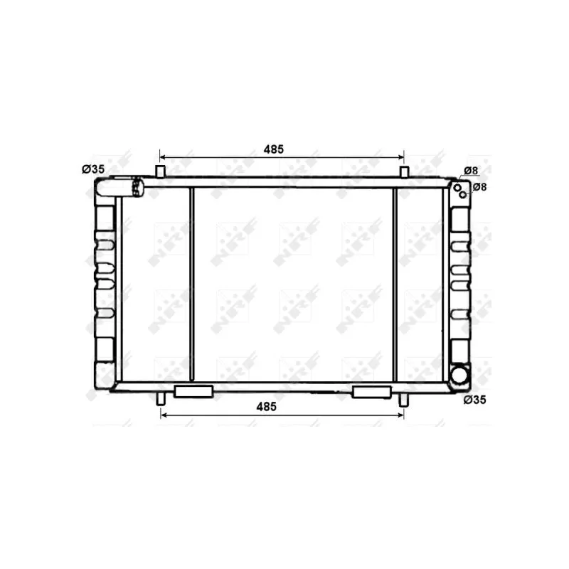 Radiateur, refroidissement du moteur NRF 53070