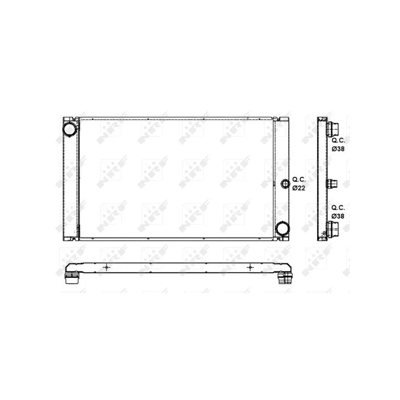 Radiateur, refroidissement du moteur NRF 53091