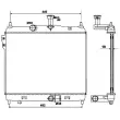 Radiateur, refroidissement du moteur NRF 53169 - Visuel 2