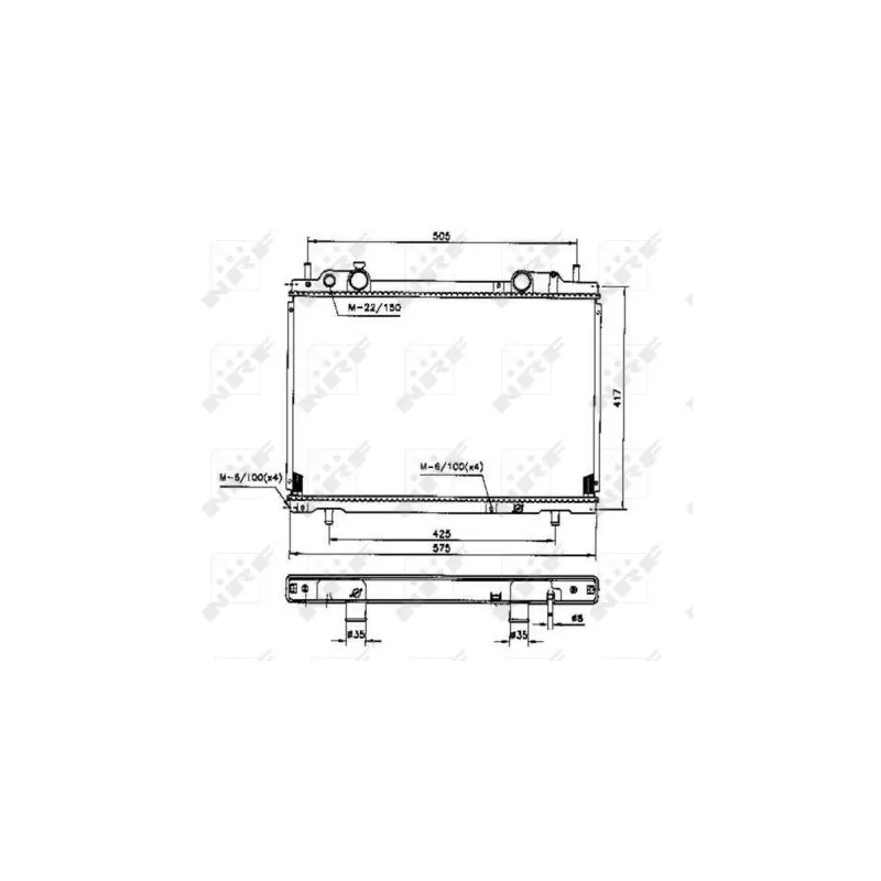 Radiateur, refroidissement du moteur NRF 53200