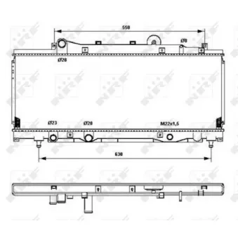 Radiateur, refroidissement du moteur NRF 53202