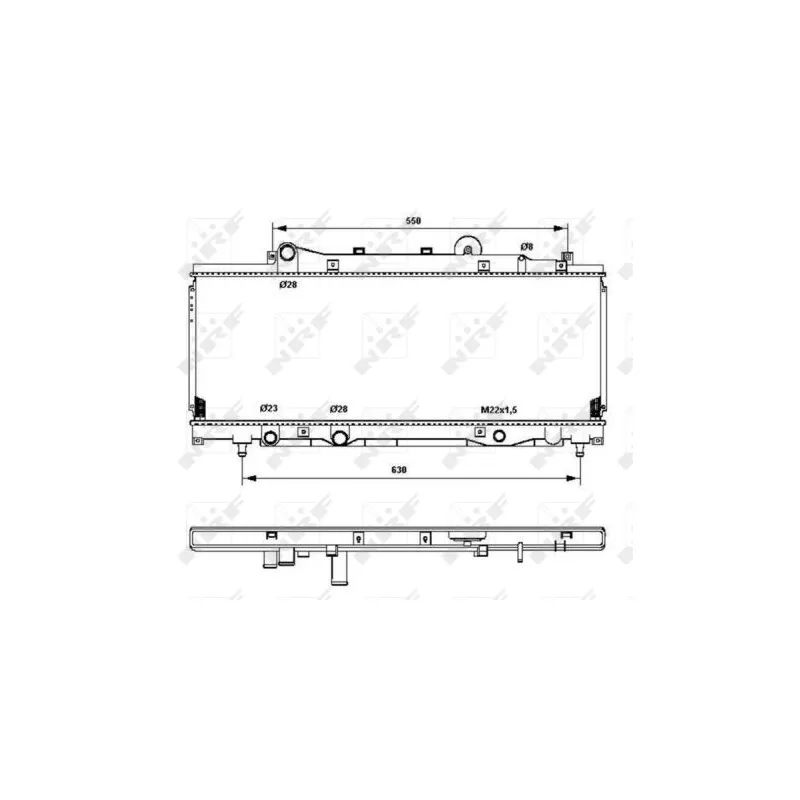 Radiateur, refroidissement du moteur NRF 53202