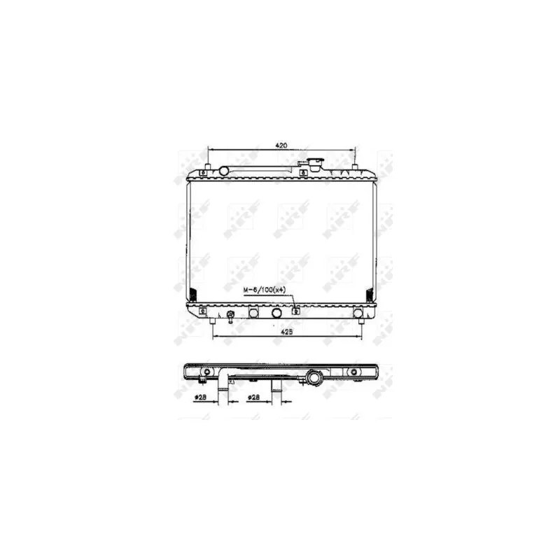 Radiateur, refroidissement du moteur NRF 53207