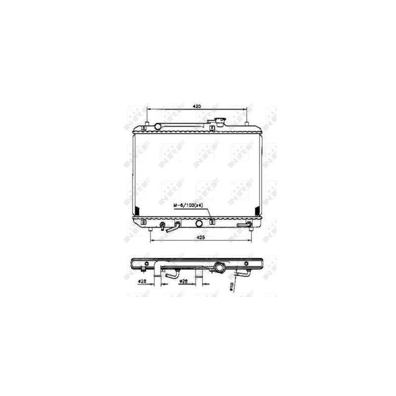 Radiateur, refroidissement du moteur NRF 53208