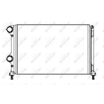 Radiateur, refroidissement du moteur NRF 53245A