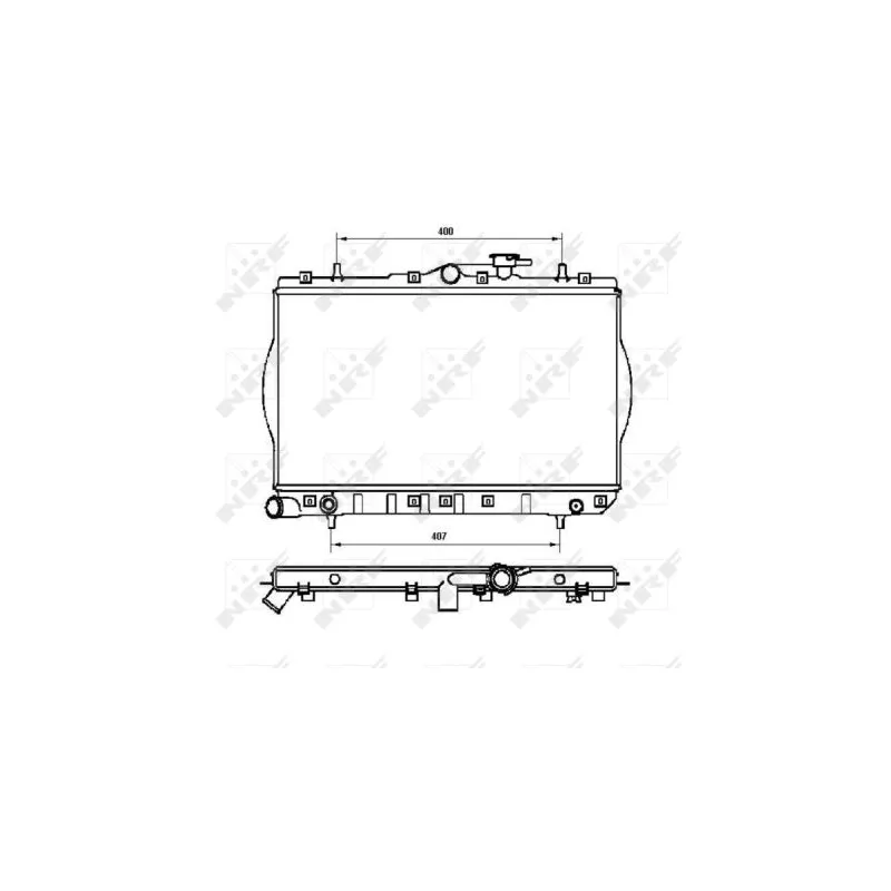 Radiateur, refroidissement du moteur NRF 53262