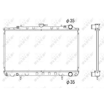 Radiateur, refroidissement du moteur NRF 53271