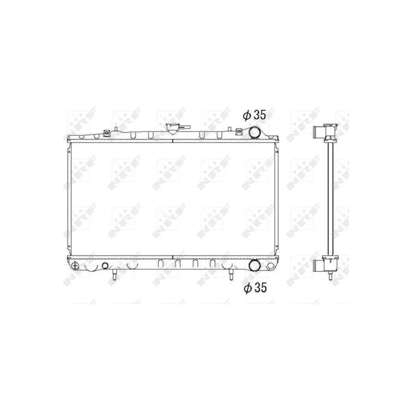 Radiateur, refroidissement du moteur NRF 53271