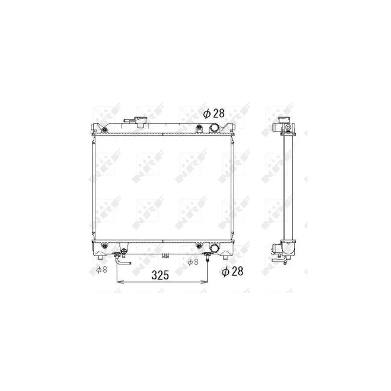 Radiateur, refroidissement du moteur NRF 53280