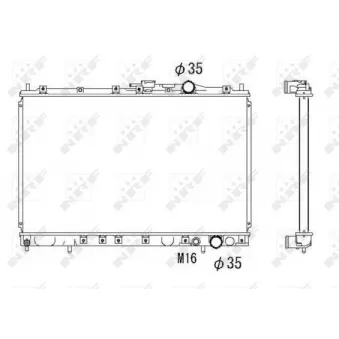 Radiateur, refroidissement du moteur NRF